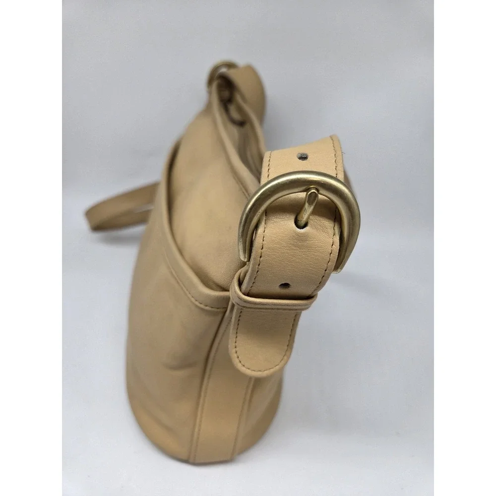 Coach 4143 Worth Bag Glove‑Tanned Leather Shoulder Bag Beige Vintage‎ Made USA